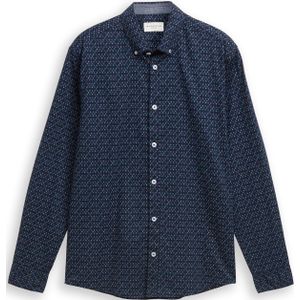 TOM TAILOR Overhemd  navy / lichtblauw / rood