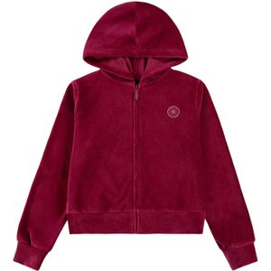 Converse - Ribbed Velour Sweatshirt - Zwart - Met Rits