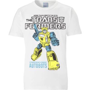 LOGOSHIRT Shirt  smoky blue / geel / wit