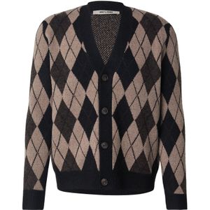 Only & Sons Gebreid vest 'ONSALLAN'  mokka / antraciet / zwart