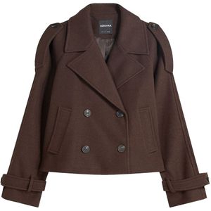 Bershka Tussenjas  chocoladebruin