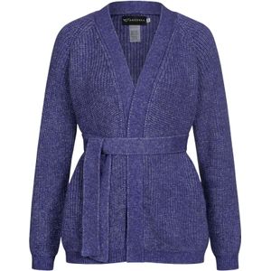 Anushka Gebreid vest  lila gemêleerd