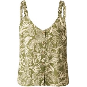 VILA Blouse 'VIEtni Tia'  beige / olijfgroen