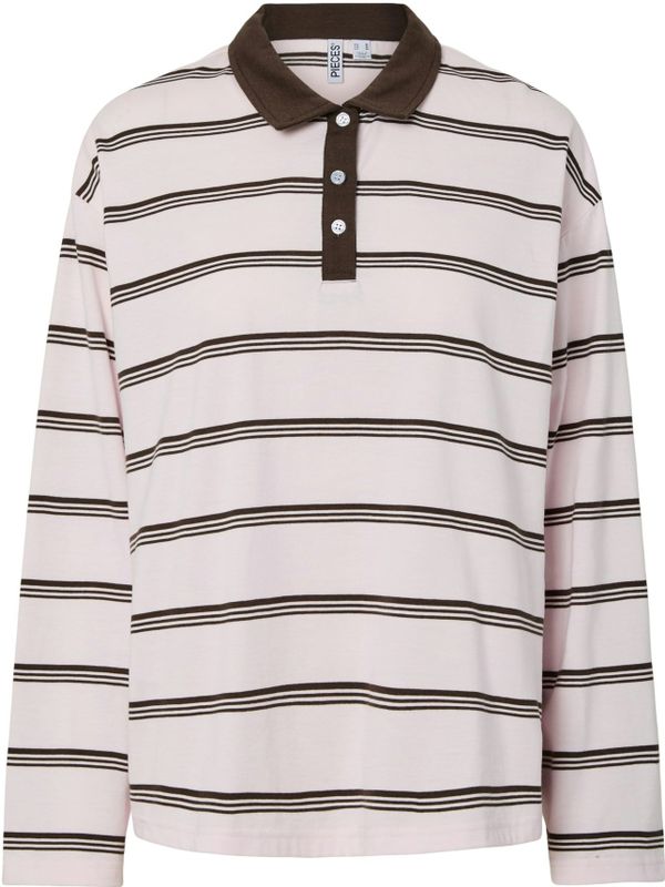 PIECES - PCSadie - Poloshirt - Pastelroze/Zwart