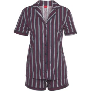 s.Oliver Korte pyjama  blauw / bordeaux / wit