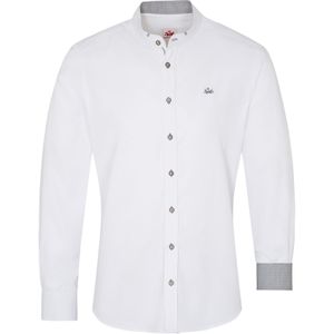 SPIETH & WENSKY Klederdracht overhemd 'Folker'  grijs / wit