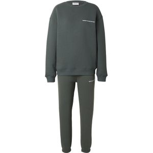 Trendyol Joggingpak  donkergroen / wit