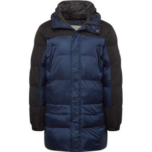 BLEND Winterjas  kobaltblauw / zwart