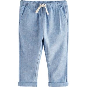 Next Broek  blauw gemêleerd
