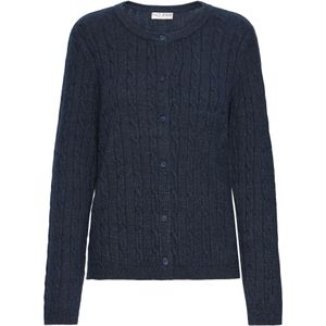 Pulz Gebreid vest 'STEFFI'  donkerblauw