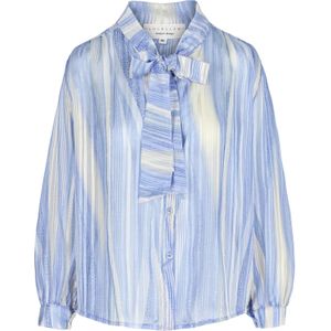 LolaLiza Blouse  beige / blauw / lichtblauw / wit