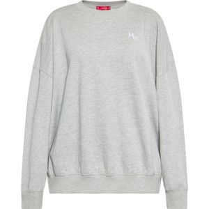 swirly Sweatshirt  lichtgrijs / wit