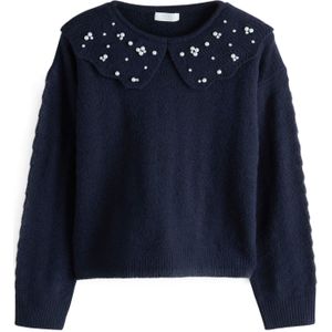 Next Trui  navy / parelwit