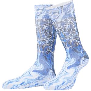 Carlo Colucci Sokken 'Derdouri'  blauw / lichtblauw / zwart