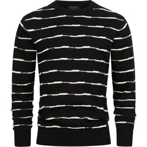 INDICODE JEANS Trui 'INCapowlax'  zwart / wit