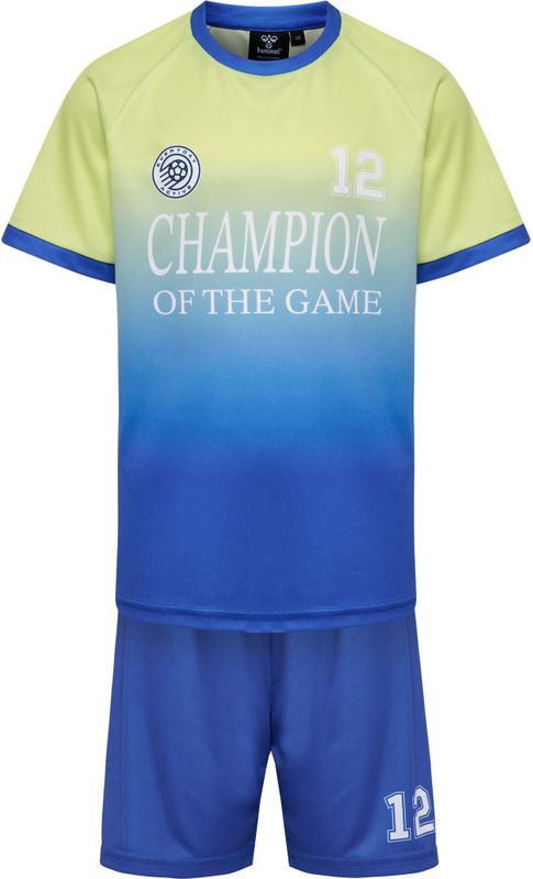 Hummel - Set - Blauw - 2-delig - Shirt en Hose - Kwartmouw