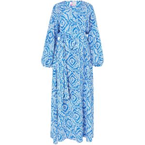 IZIA Jurk  blauw / wit