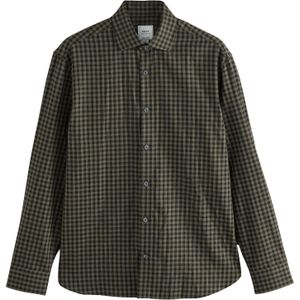 Next Overhemd  olijfgroen / zwart