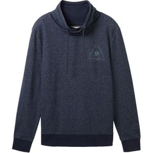 Sweater - Mélange - Katoen - Lange Mouw - Normale Pasvorm