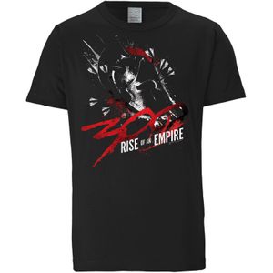LOGOSHIRT Shirt '300 - Rise of an Empire'  rood / zwart / wit