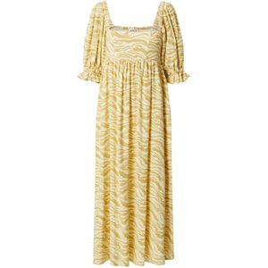 EDITED Jurk 'Patricia'  goudgeel / pasteelgeel