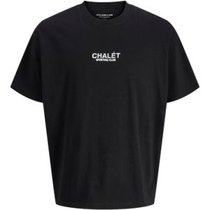 JACK & JONES Shirt  zwart / wit