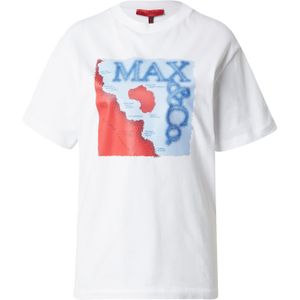 MAX&Co. Shirt 'TEESALUTO'  blauw / lichtblauw / bloedrood / wit
