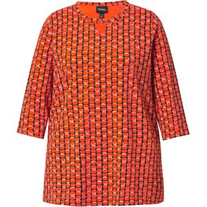 Ulla Popken Shirt  oranje / zwart