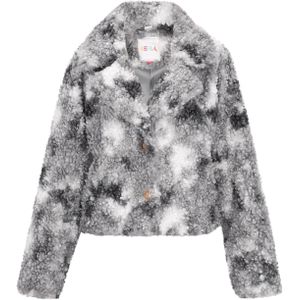 IZIA Tussenjas 'Fashion Look'  grijs / donkergrijs / wit