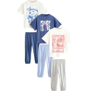 Next Nachtkledij  marine / lichtblauw / grijs gemêleerd / wit