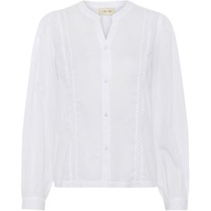 Cream Blouse 'CR Jassi'  wit