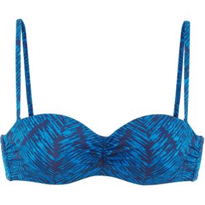 Bandeau Bikini - Marine Gedessineerd - Met Sluiting Achter - Handwas