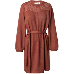 VILA Gebreide jurk 'VIEMMY'  roestrood