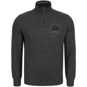 La Martina Trui 'MBS314'  donkergrijs