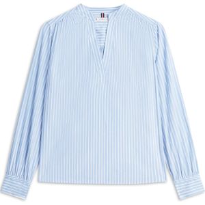 TOMMY HILFIGER Blouse  lichtblauw / wit
