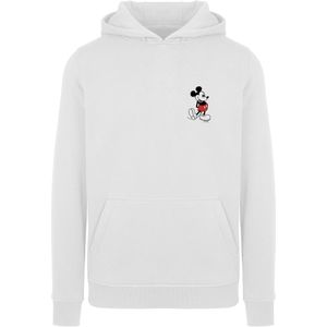 F4NT4STIC Sweatshirt 'Disney Mickey Mouse Kickin Retro Pocket'  rood / zwart / wit