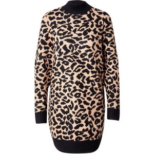 ABOUT YOU Gebreide jurk 'Silva'  beige / zwart