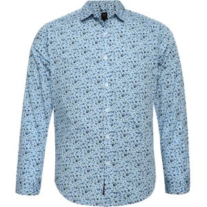 Campus Sutra Overhemd 'Ashton'  blauw / navy / grijs