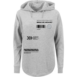 F4NT4STIC Sweatshirt 'Brave Heart'  grijs / zwart