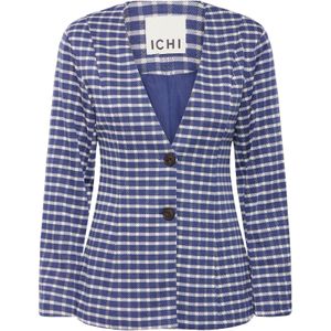 ICHI Blazers 'KATE CHECLÉ'  blauw / wit