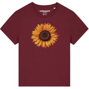 Watapparel Shirt 'Sonnenblume'  bruin / geel / oranje / bordeaux