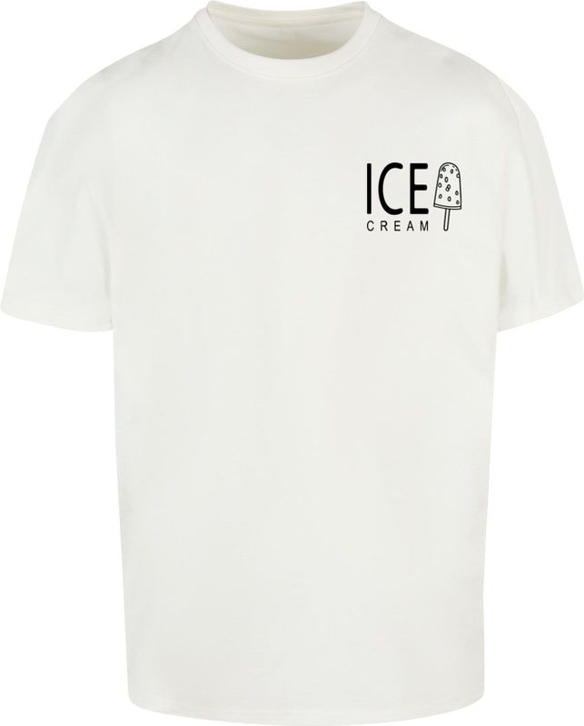 Merchcode Shirt 'Ice Cream'  zwart / wit