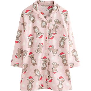 Next Nachthemd  crème / lichtbruin / rosa / rood