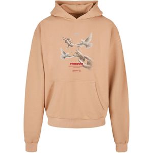 MJ Gonzales Sweatshirt 'Freedom'  nude / grijs / donkerrood / wit