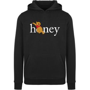 F4NT4STIC Sweatshirt 'Disney Winnie Puuh Der Bär Honig'  bruin / cranberry / zwart / offwhite