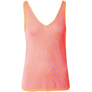 ONLY Gebreide top 'INEZ'  zalm roze / donkeroranje
