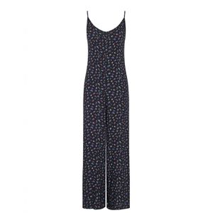 Funky Buddha Jumpsuit  blauw / lichtgroen / lichtroze / zwart