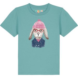 watabout.kids Shirt 'Hase'  turquoise