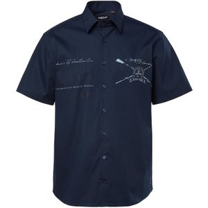 Men Plus Overhemd  navy / offwhite