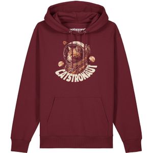 Watapparel Sweatshirt ' Catstronaut '  gemengde kleuren / bourgogne